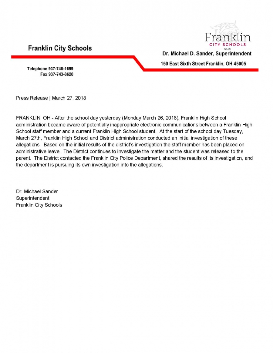 Press Release FHS